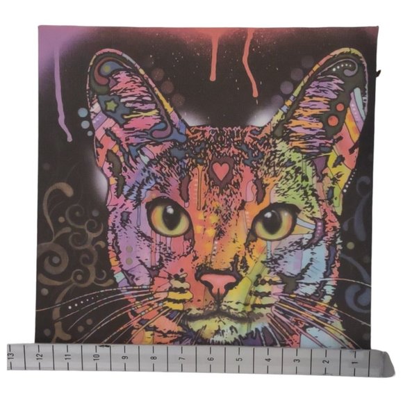 “Abyssinian” Cat By Dean Russo Canvas Craft Wall Art Home Decor Nwot - Picture 4 of 12